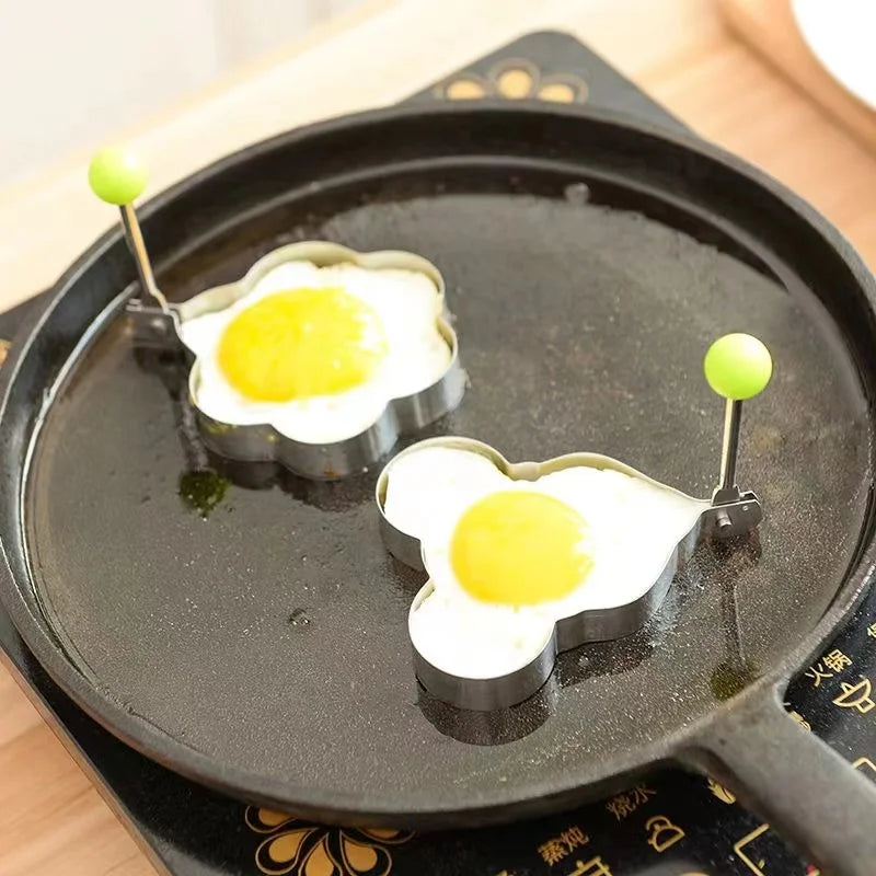 New Stainless Steel Fried Egg Mold Heart Pancake Maker