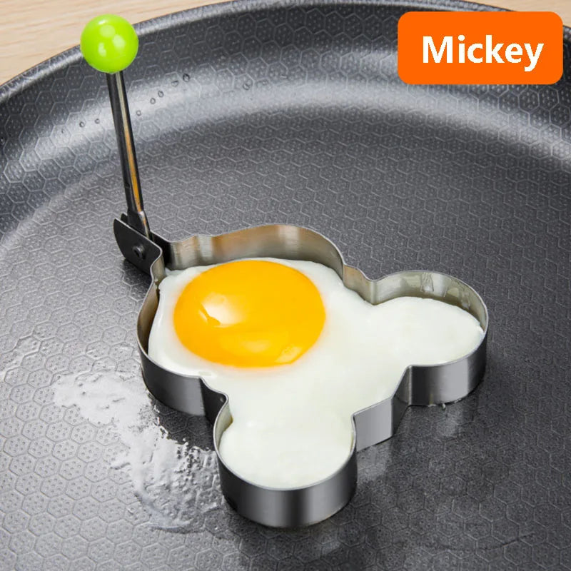 New Stainless Steel Fried Egg Mold Heart Pancake Maker