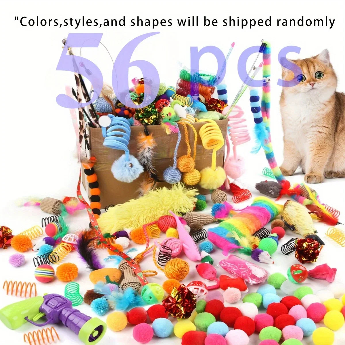 Cat Toys Mixed Pack. Combination