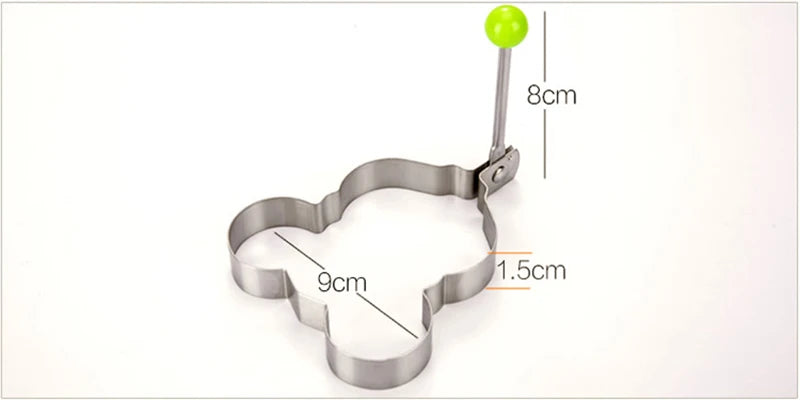New Stainless Steel Fried Egg Mold Heart Pancake Maker