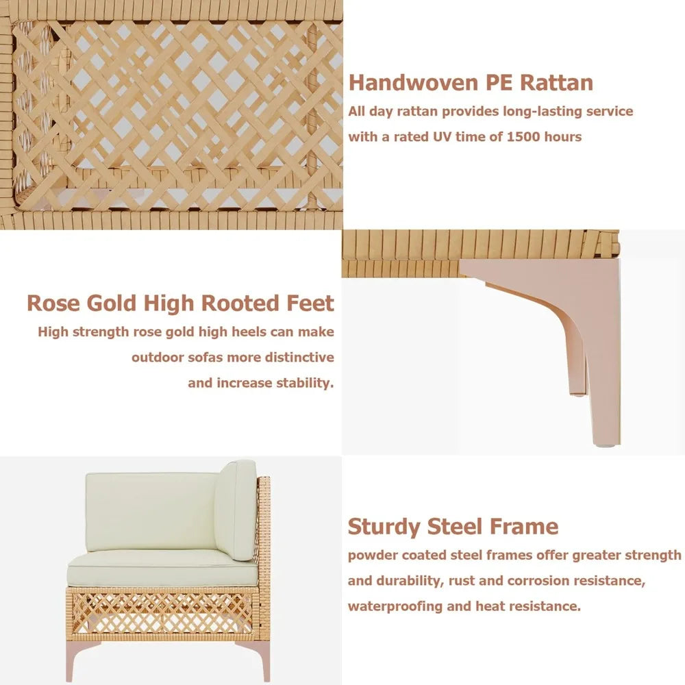 Wicker Outdoor Sectional Set