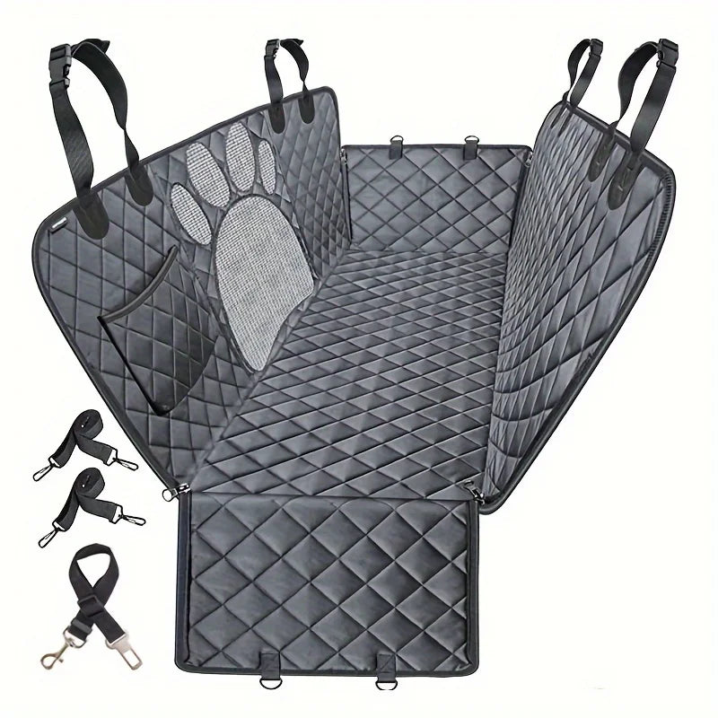 Pet Rear Seat Cover Hammock, Heavy Duty, Scratch Resistant, Anti Slip, Durable Soft