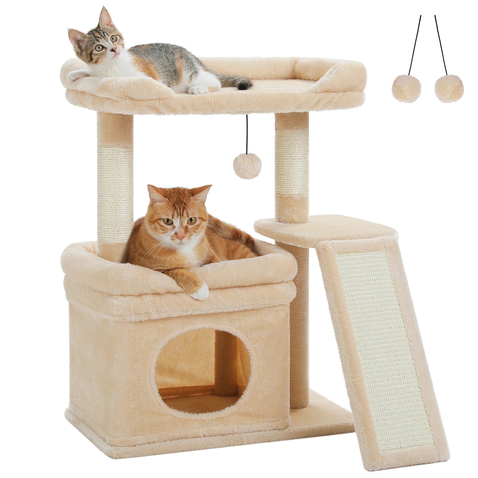 Small Cat Tree with Sisal Scratching Post
