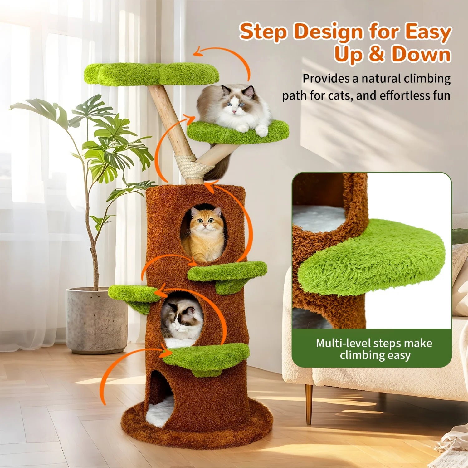 148CM Tall Indoor Cat Tree Tower
