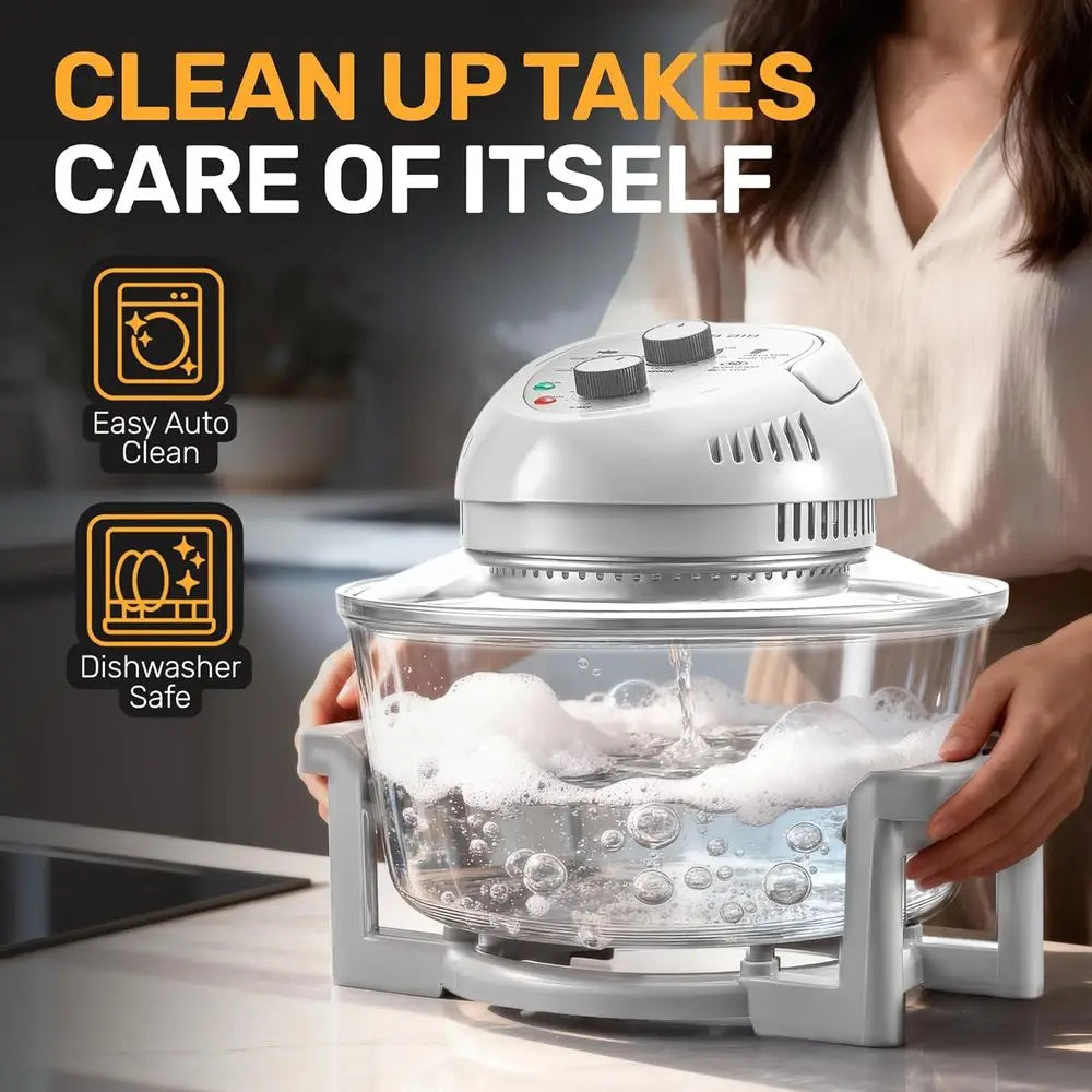 16Qt Large Glass Air Fryer