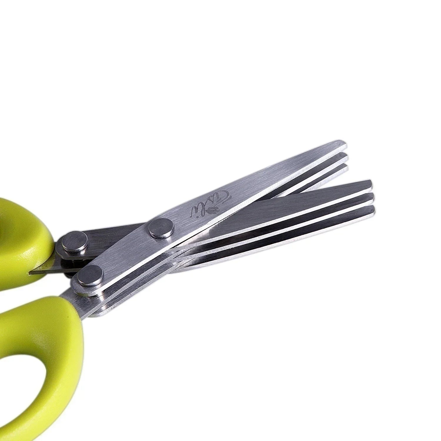 Multi-functional Stainless Steel 3/5 Layer Kitchen Scissors Scallion Cutter