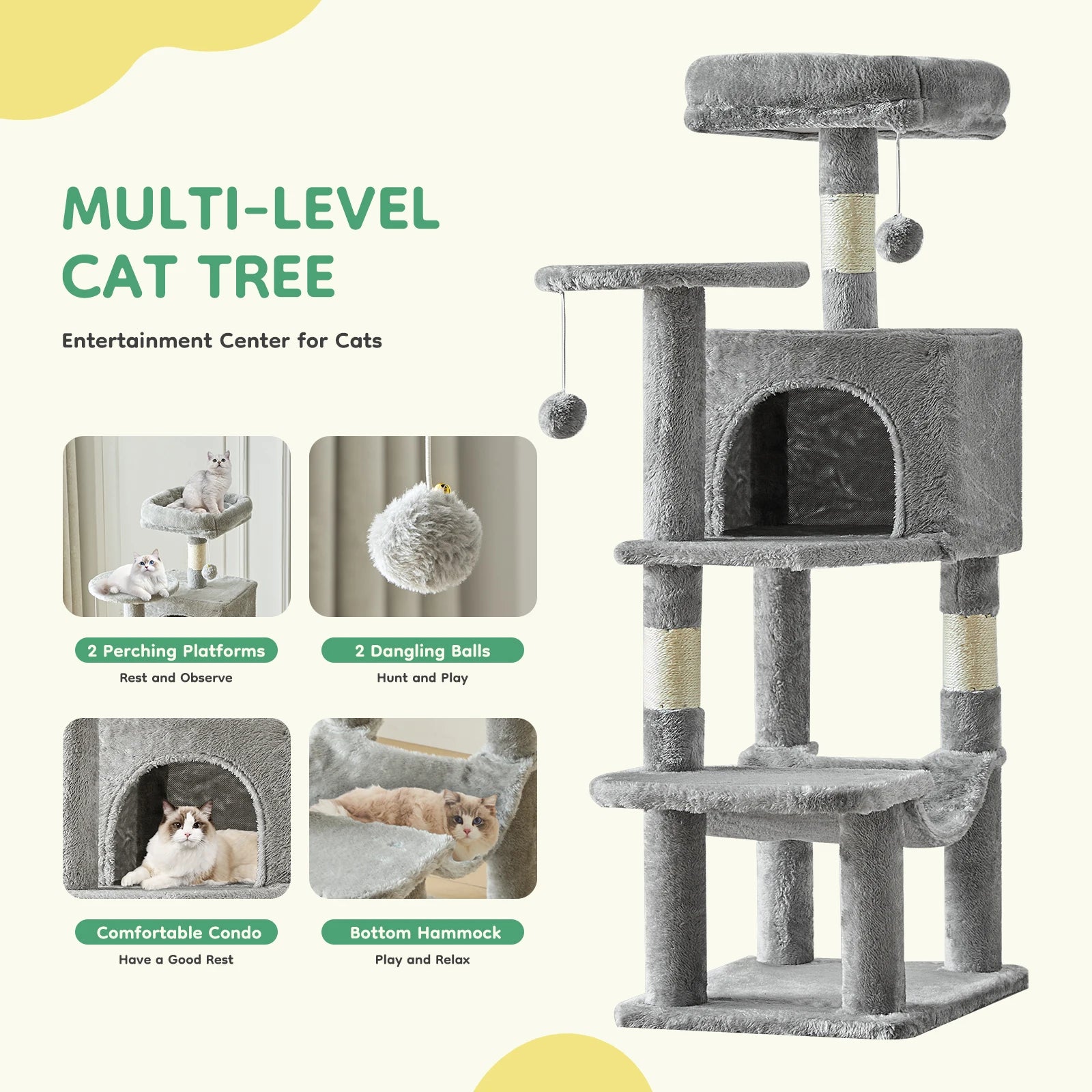 Multi-Cat Climbing Tower