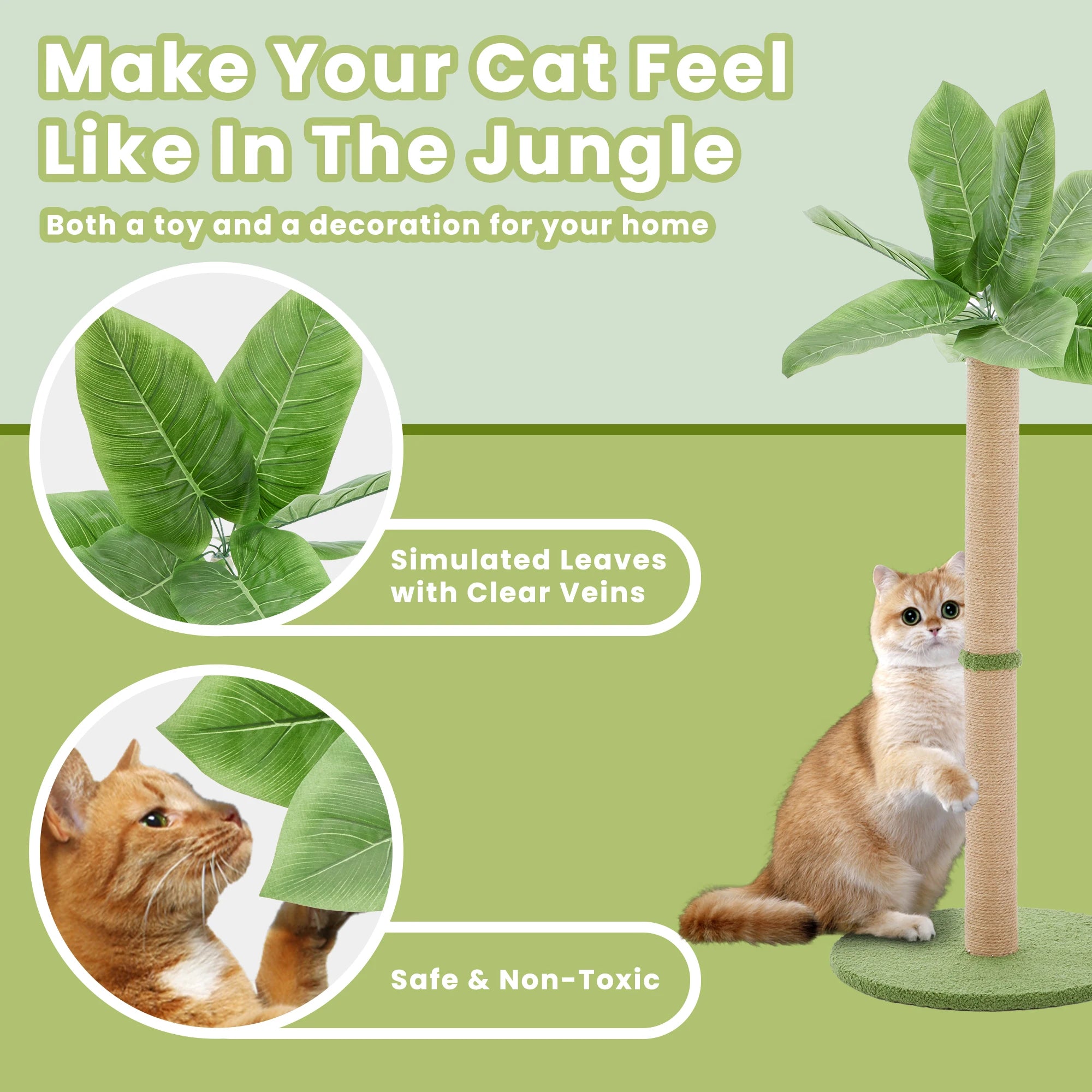 Cat Scratching Post with Dangling Ball