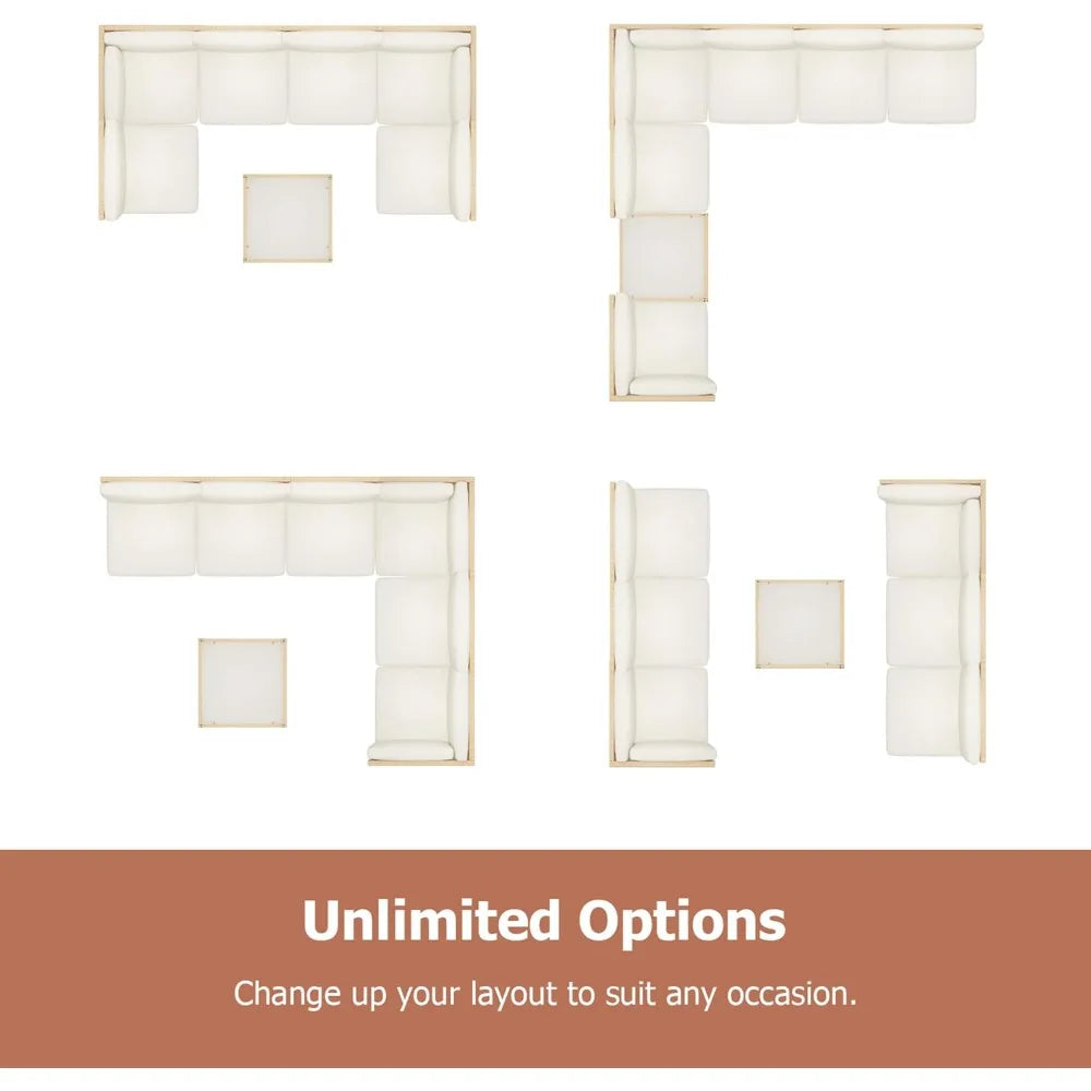Wicker Outdoor Sectional Set