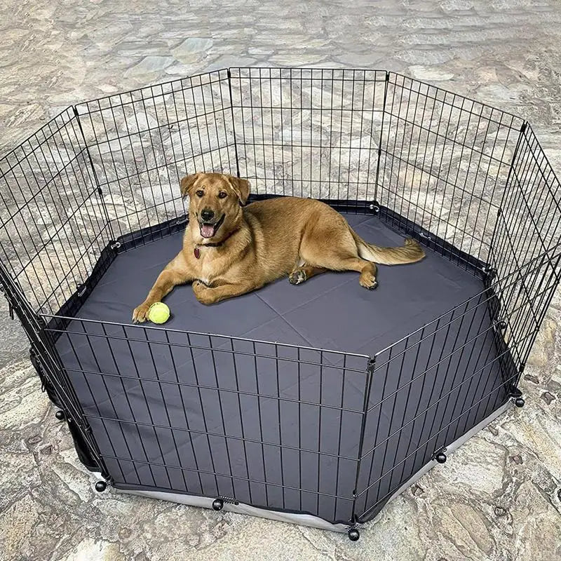 Covered Puppy Playpen for Outdoor and Indoor Activities