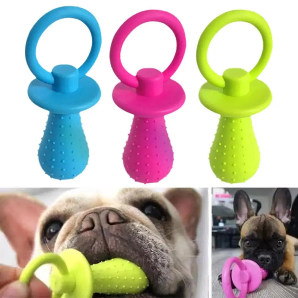 Pet Rubber Pacifier Dog Toy