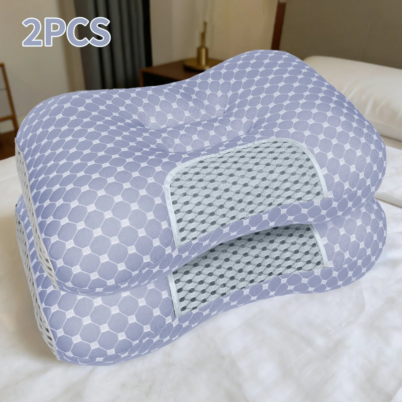 2-Pack Soft Knit Neck Massage Pillow