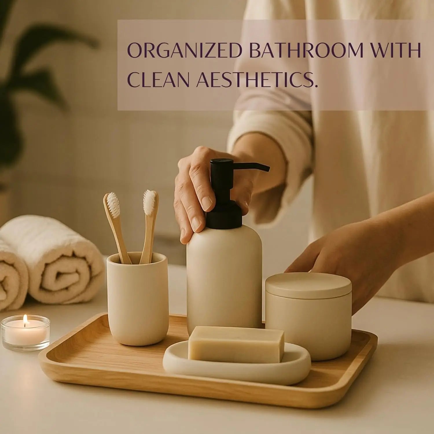 Modern Ceramic Bathroom Set