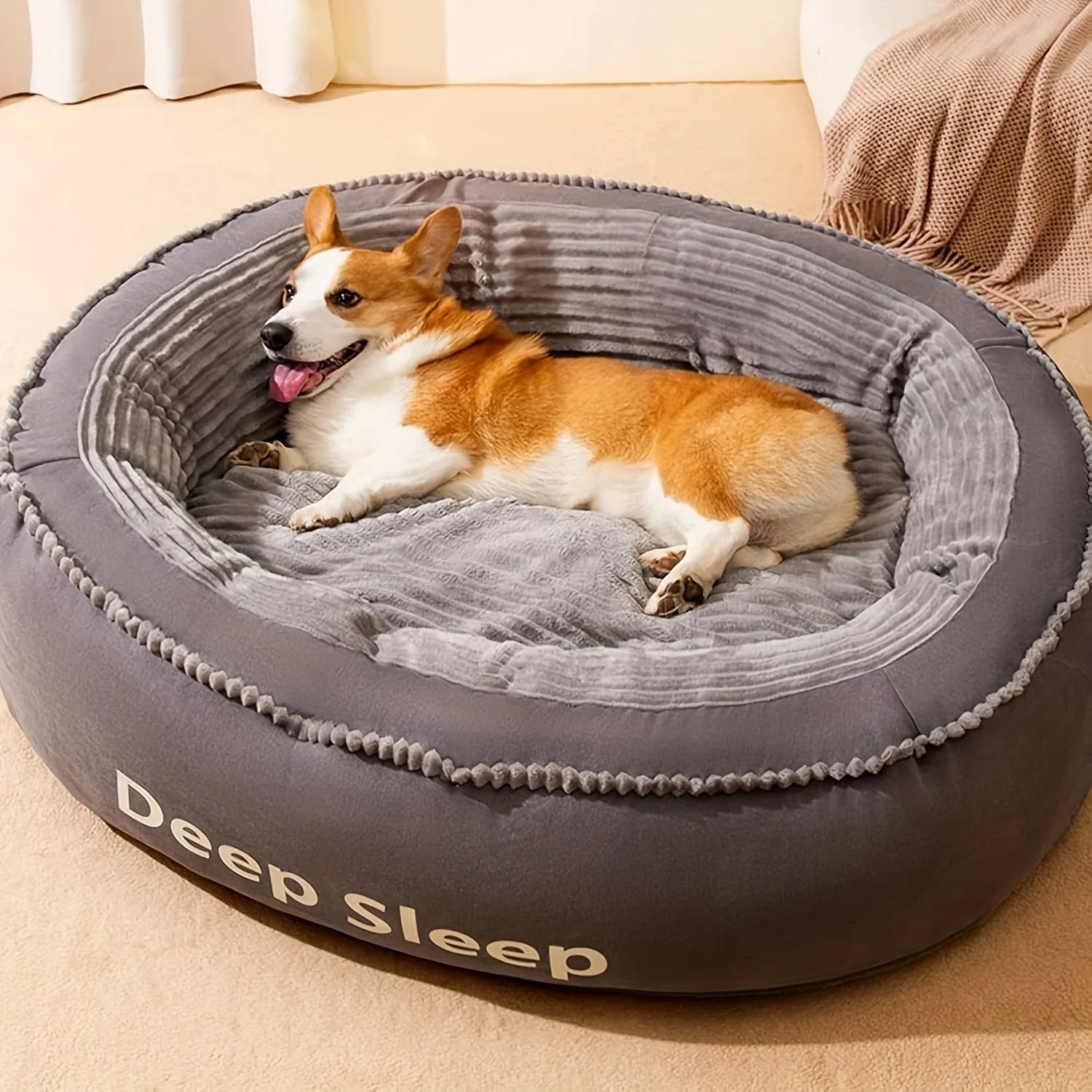 Donut Round Dog Bed
