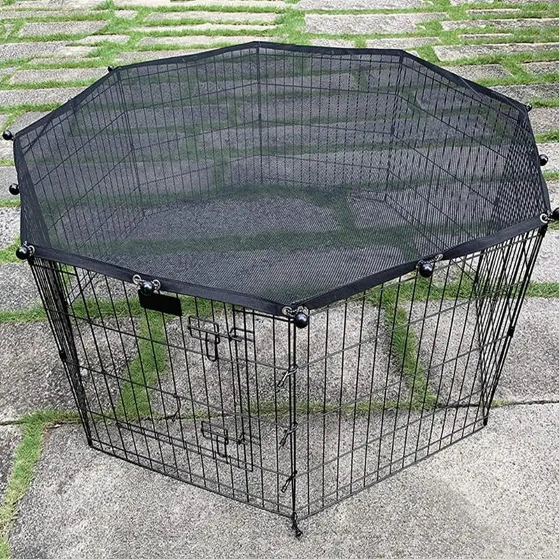 Covered Puppy Playpen for Outdoor and Indoor Activities