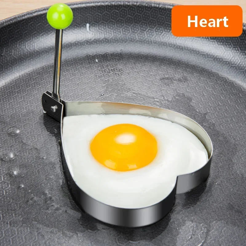 New Stainless Steel Fried Egg Mold Heart Pancake Maker