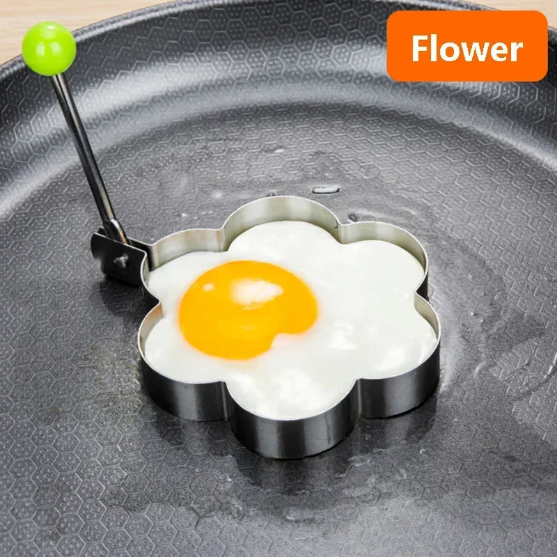 New Stainless Steel Fried Egg Mold Heart Pancake Maker