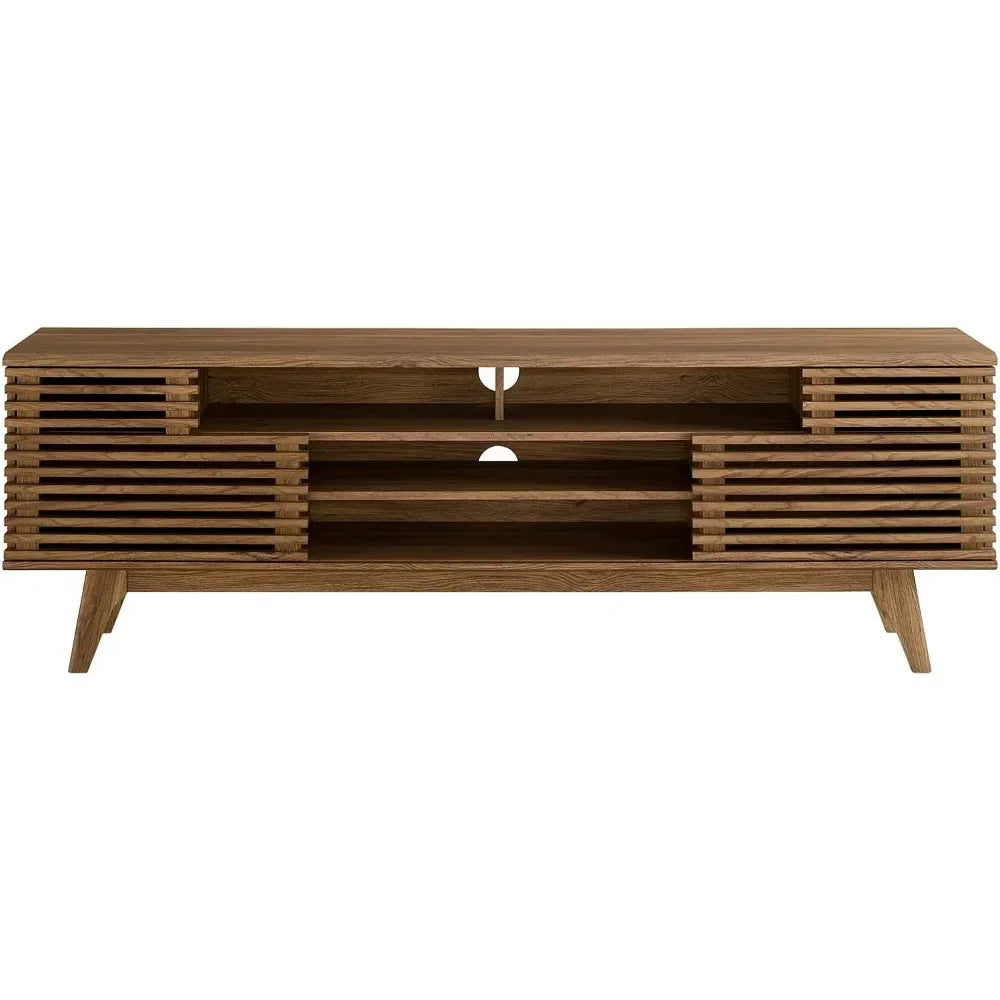 Mid-Century Modern Low Profile Media Console TV Stand