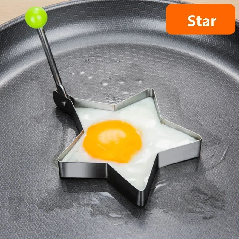 New Stainless Steel Fried Egg Mold Heart Pancake Maker