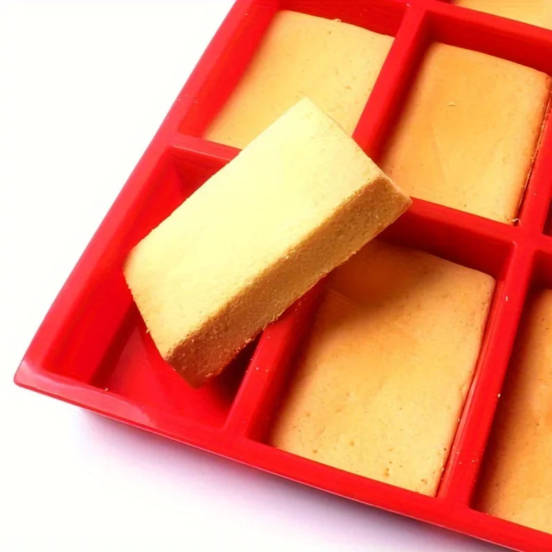 1pc 9-Cavity Silicone Mini Loaf  pan