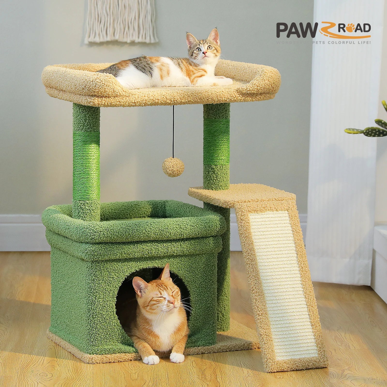 Small Cat Tree with Sisal Scratching Post