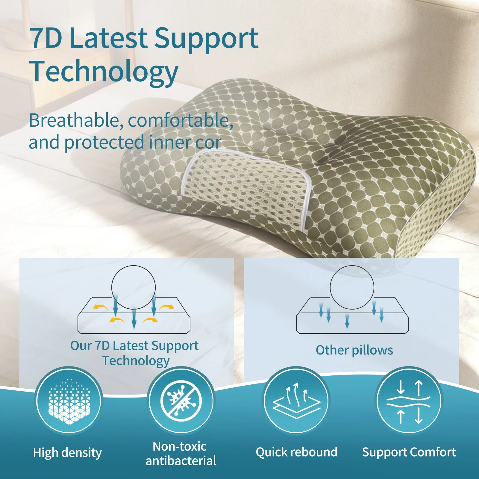 2-Pack Soft Knit Neck Massage Pillow
