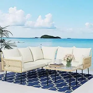 Wicker Outdoor Sectional Set