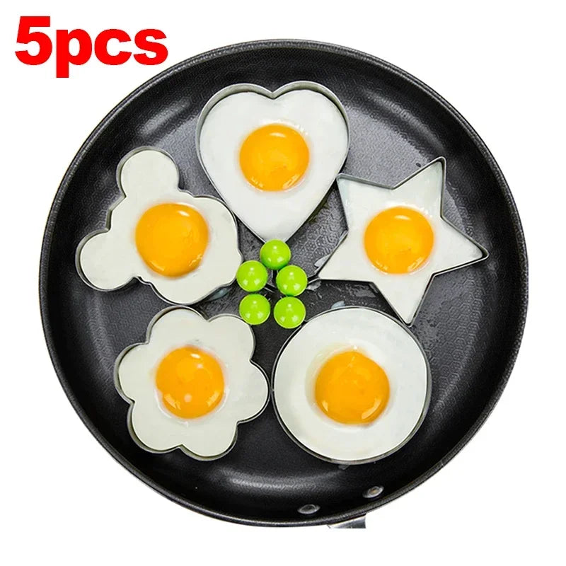 New Stainless Steel Fried Egg Mold Heart Pancake Maker