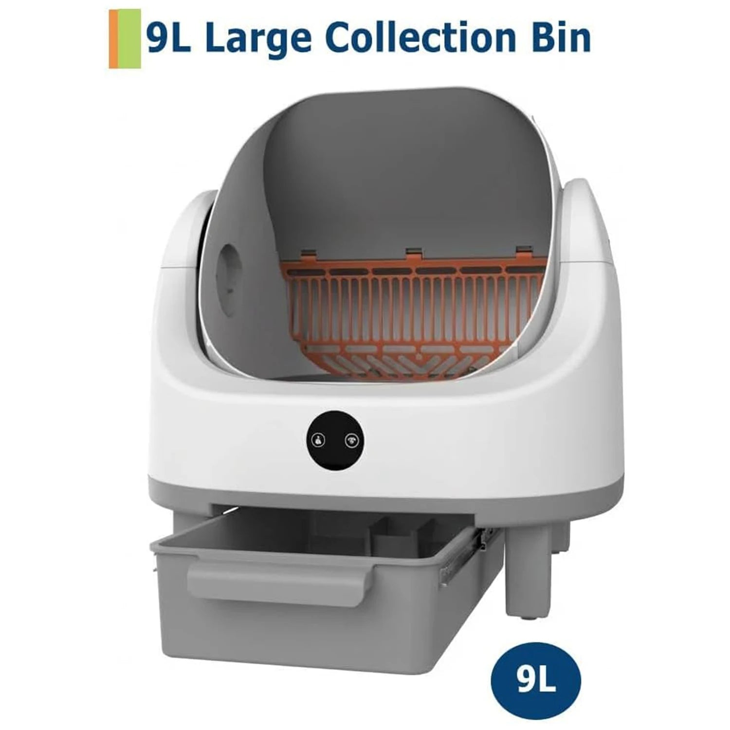 Self Cleaning Litter Box for Cats Large Open-Top Smart Automatic Litter Box with APP Control & Real-Time Monitor,Odor Control