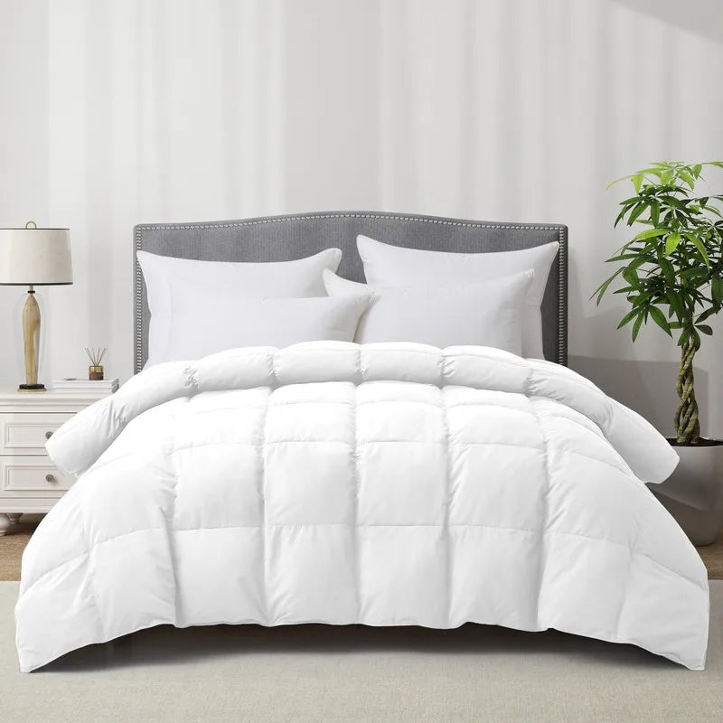 Goose Feather Down Comforter, Ultra Fluffy Duvet Insert