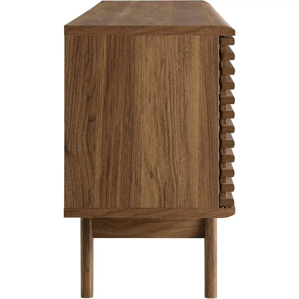 Mid-Century Modern Low Profile Media Console TV Stand