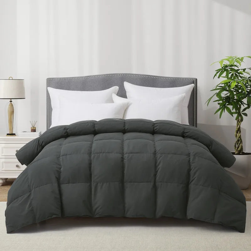 Goose Feather Down Comforter, Ultra Fluffy Duvet Insert
