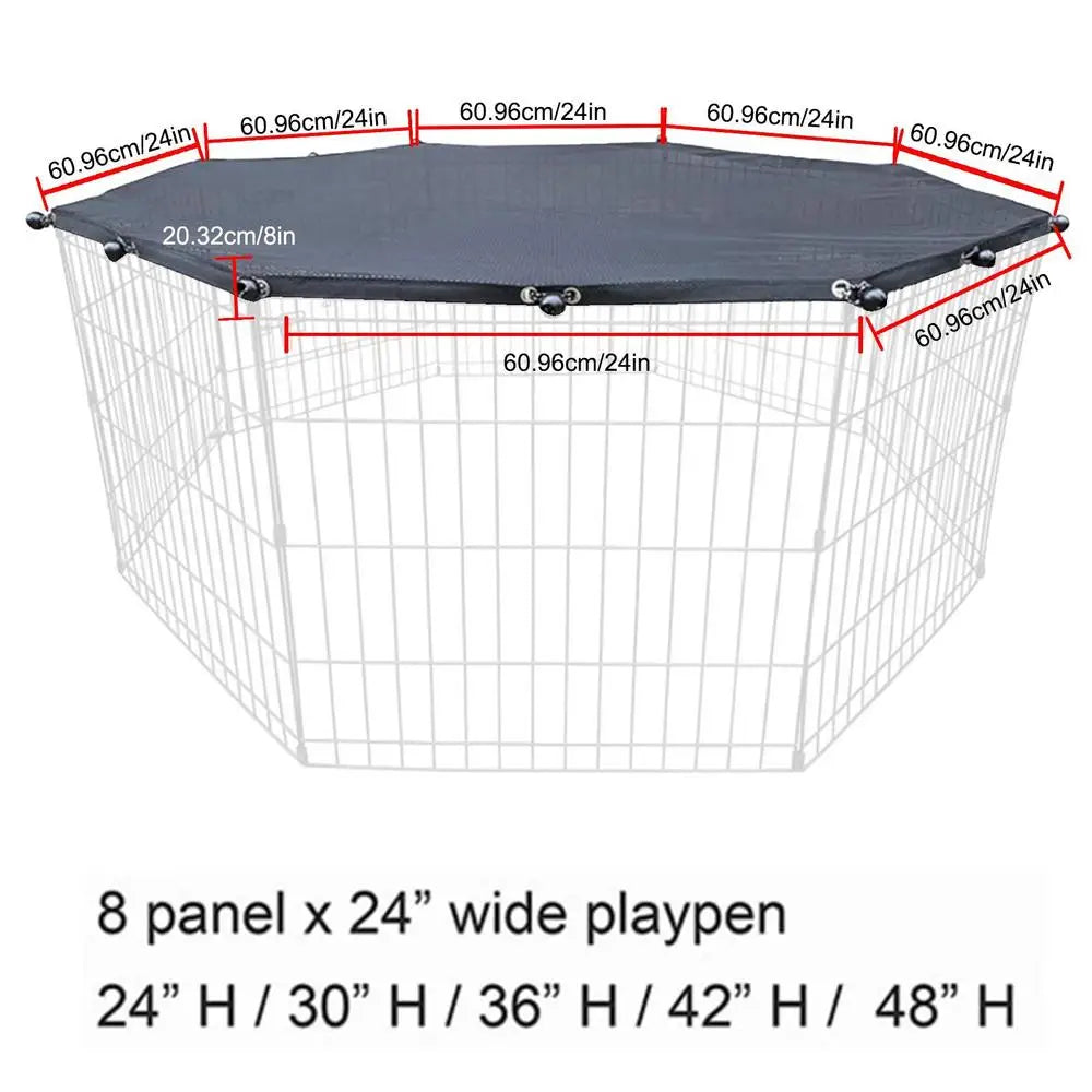 Covered Puppy Playpen for Outdoor and Indoor Activities