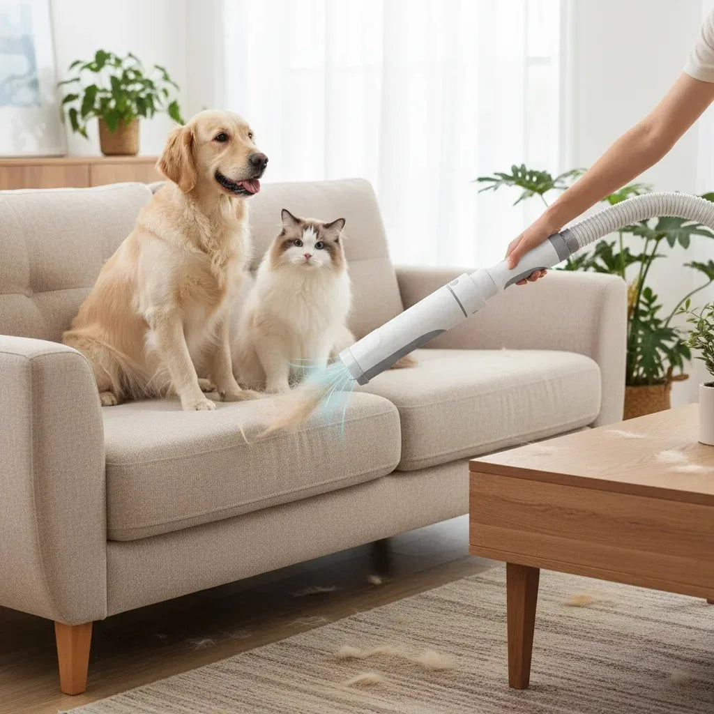 Pet Grooming Vacuum Kit with 2L Dust Cup